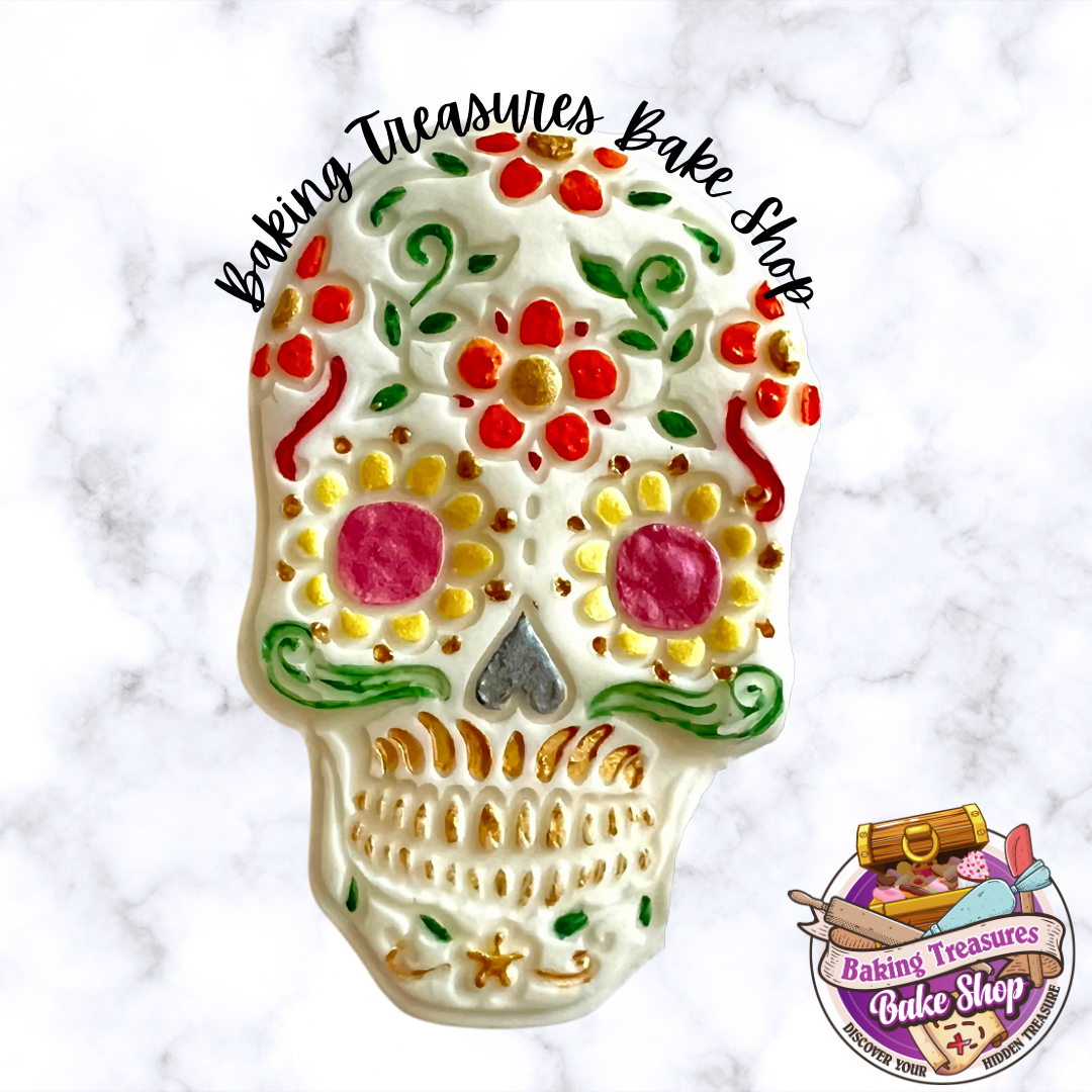Day Of The Dead Skull - Silicone Mold –