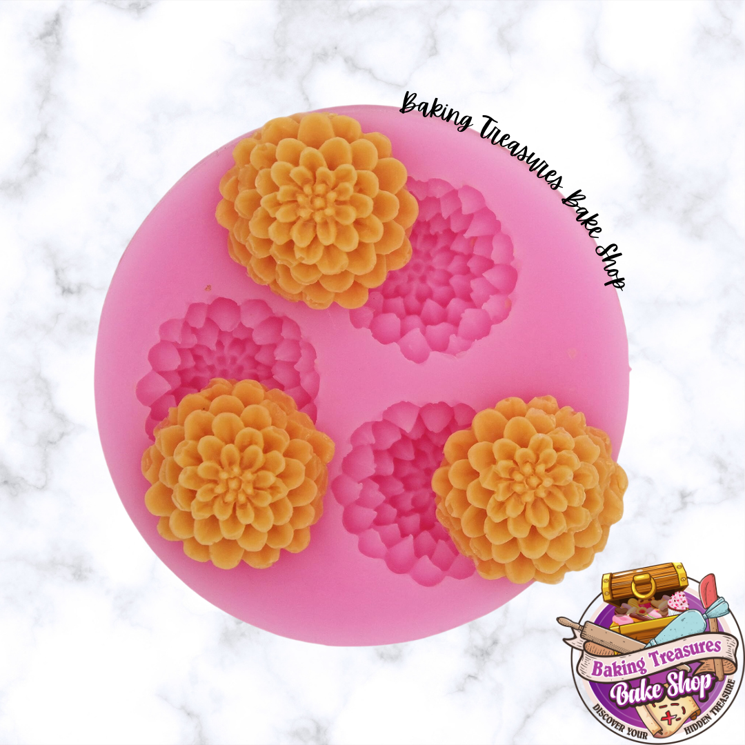 Flower Bee Trio - Silicone Mold –