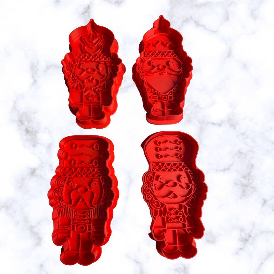 Christmas Nutcracker 8 Piece Cookie Cutter & Stamp Baking Treasures Bake Shop