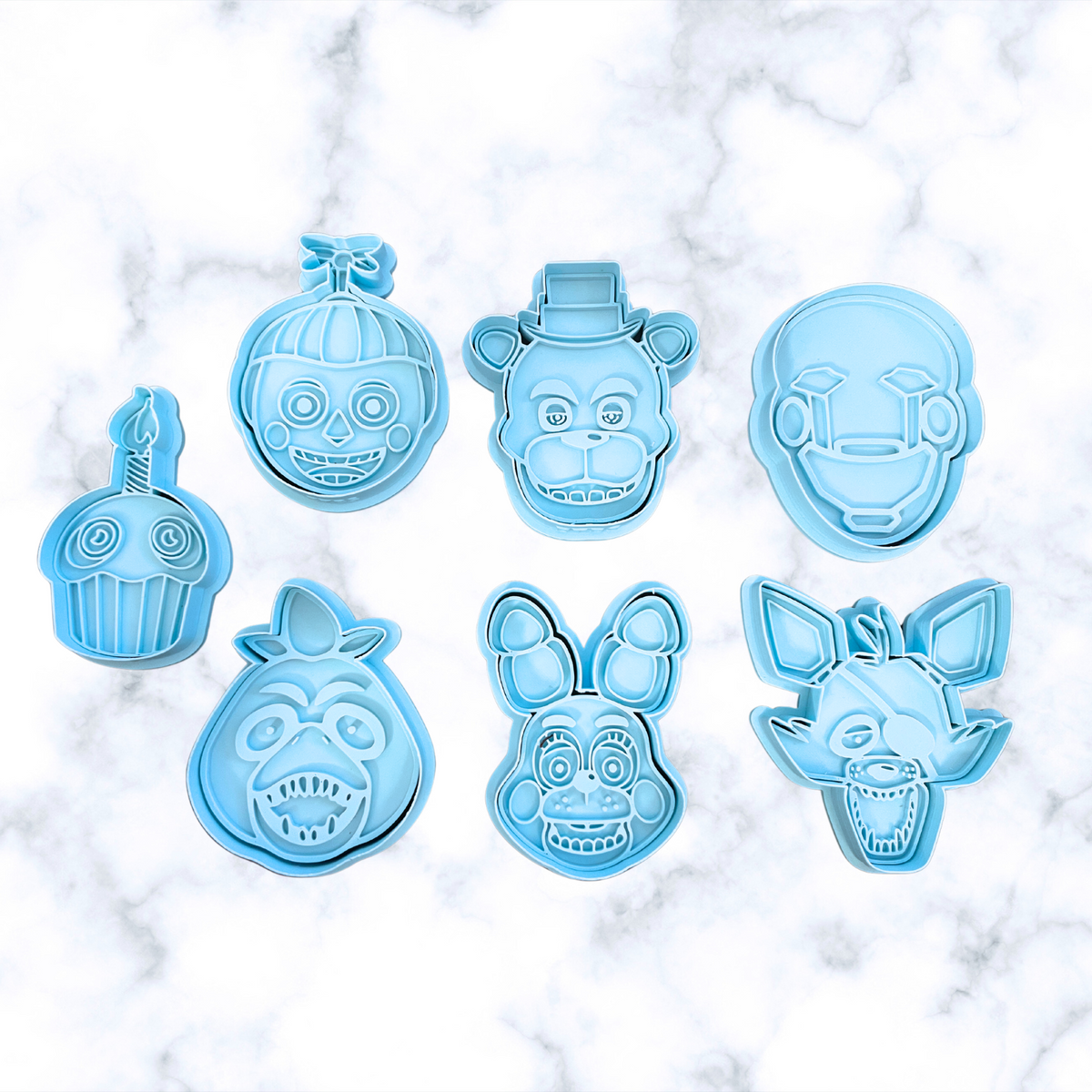 Five Nights at Freddy's Cookie Cutter Set of 7 (FNAF) Sugar Cookies cu