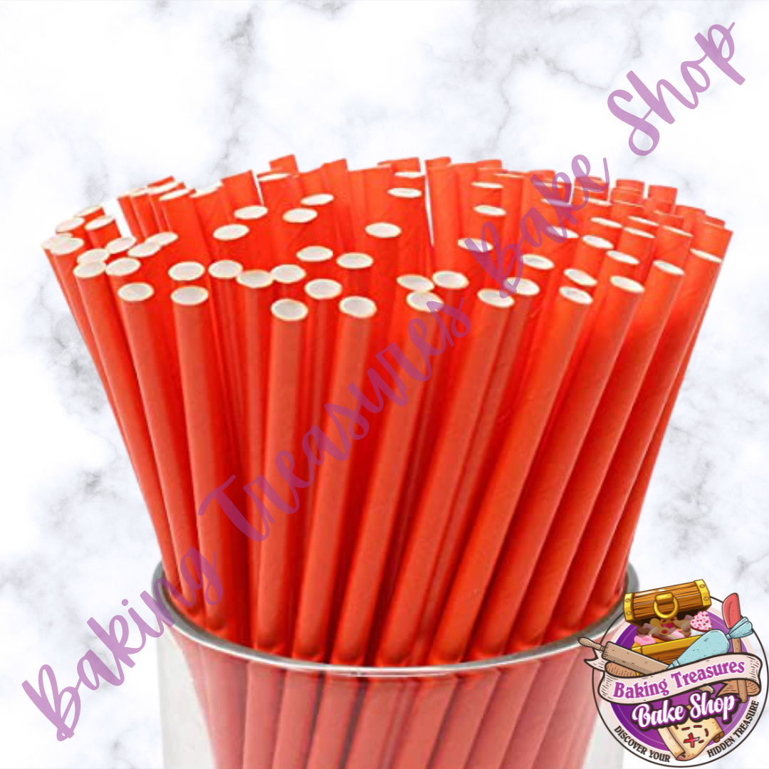 Green with White Stars 25pc Paper Straws