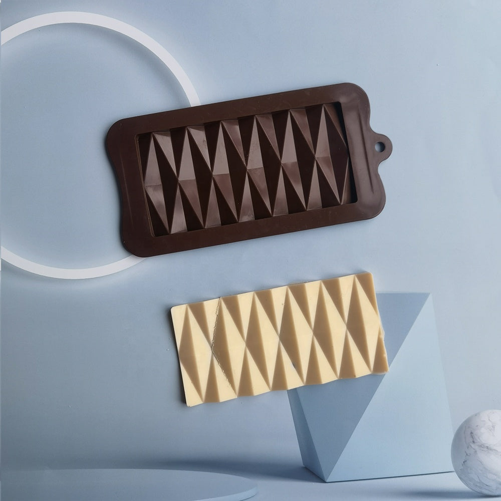 Chocolate Bar Silicone Mold - Triangle Geometric in 2023