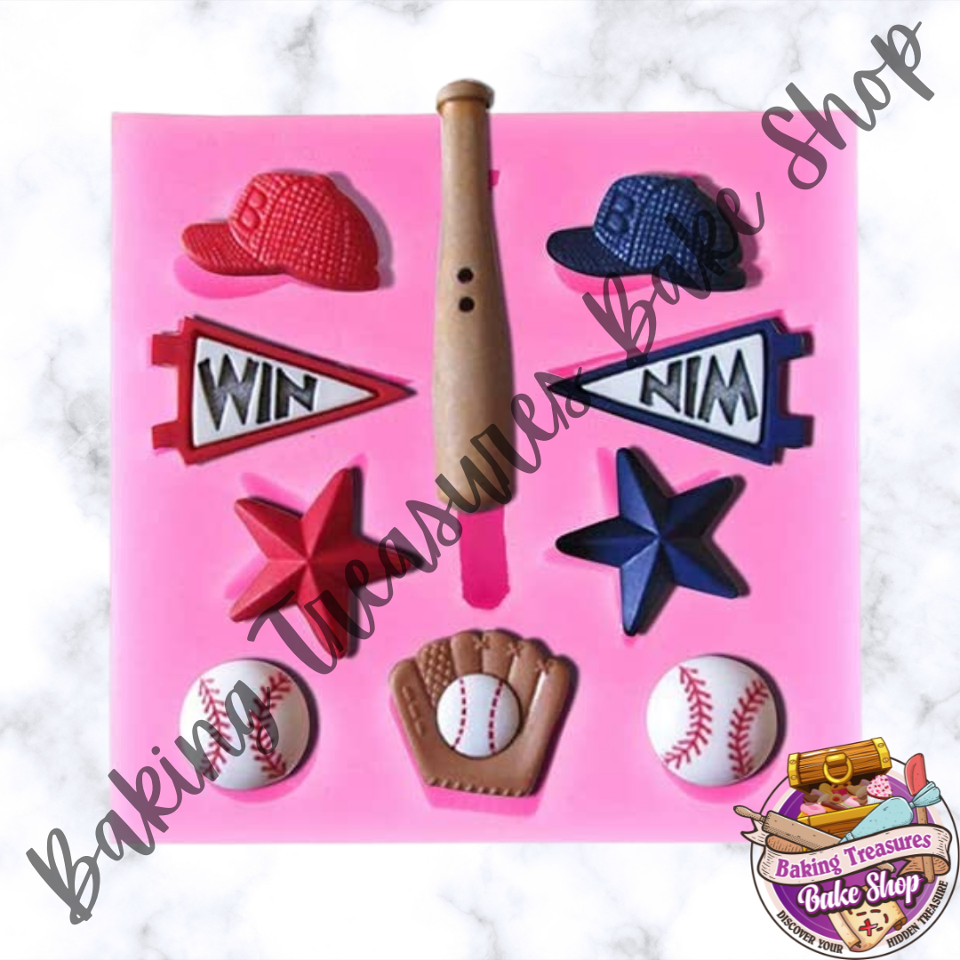 New York Yankees Baseball Silicone Mold – Baking Treasures Bake Shop