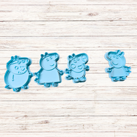 Peppa Pig N Family Cookie Cutters, cookie cutters, Fondant cutters,