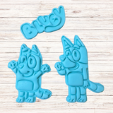 Heeler Dog Family 3 pcs set cookie cutter and stamp