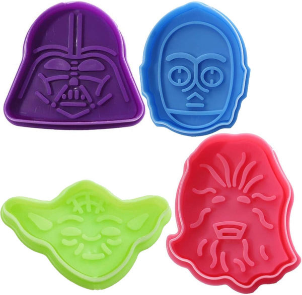 Space Wars Set of  4 PLUNGERS cookie cutter