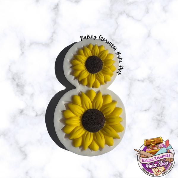 Duo Sunflower  Silicone Mold