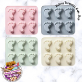 Baby Feet 6- Cavity Silicone Mold