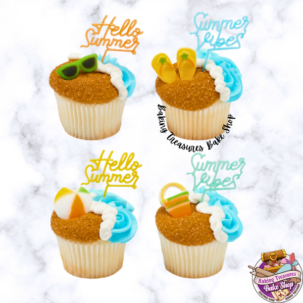 Summer Cupcake Toppers