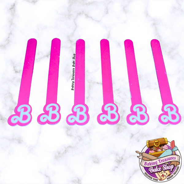 Shop Pink Popsicle Sticks: Acrylic Pink Cakesicle Sticks 12 Count