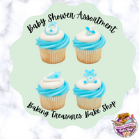 Baby Shower Royal Icing Decoration 8 pc