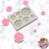 Rose Flower Silicone Mold 7 Cavity
