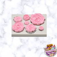 Rose Flower Silicone Mold 7 Cavity