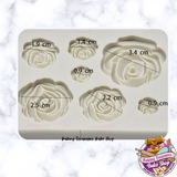 Rose Flower Silicone Mold 7 Cavity