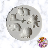 Baby Safari Animals Silicone Mold