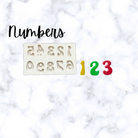 Letter and Numbers Silicone Mold