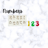 Letters and Numbers Silicone Mold