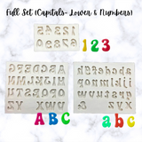 Letters and Numbers Silicone Mold