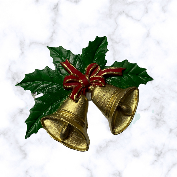Christmas Sleighbells & Holly Silicone Mold