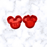 MR and MRS MOUSE COOKIE CUTTER AND STAMP