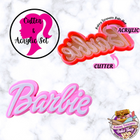 Doll Name  Cookie Cutter & Acrylic Debosser #1