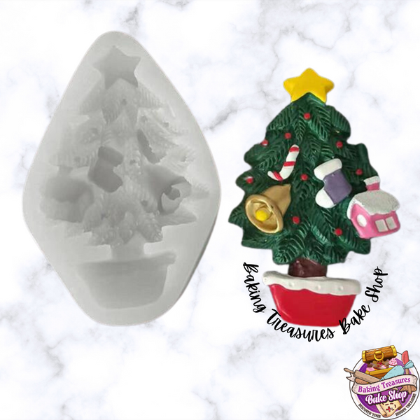 Christmas Decorated Tree Silicone Mold