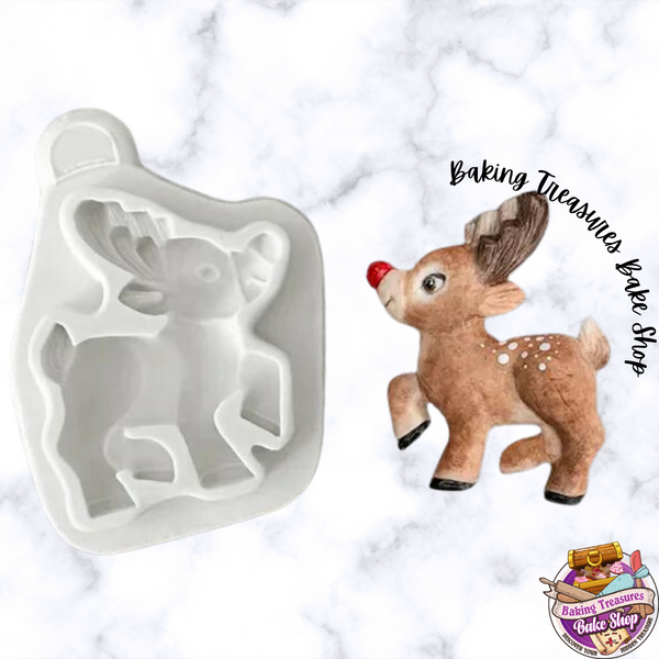Reindeer Christmas Silicone Mold – Baking Treasures Bake Shop