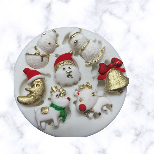 Christmas Santa and Friends Silicone molds