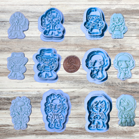 Mini Horror Characters fondant stamps