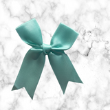 12 Ct Pastel Teal Bow Satin Ribbon