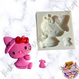 HK, Witchy Kitty Silicone mold