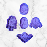 Space Wars Set of 5 Cookie Cutter and Stamp