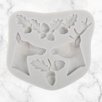 Ooh Deer Christmas Silicone Mold