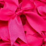 12 Ct Hot Pink Bows Satin Ribbon