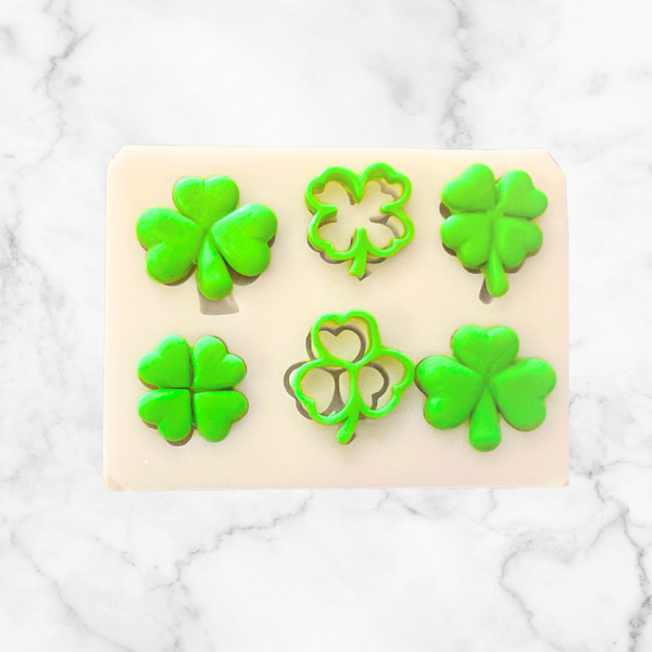 St Patrick's Day Clovers Silicone Mold  #4