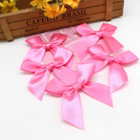 12 Ct Bubble Gum Pink Bow Satin Ribbon