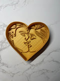Kiss /Amor Enterno Cookie Cutter and Embosser