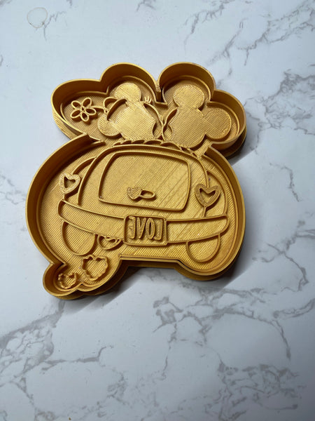 Mouse Ride of love Cookie Cutter and Embosser