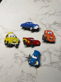 Cartoon Cars Light & McQu & Crew Croc Charms For Croc Clogs Only