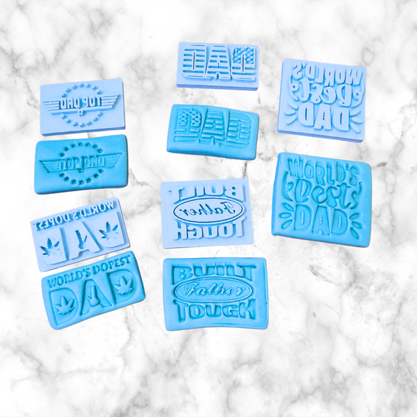 Father day cutters and stamp / fondant cutter