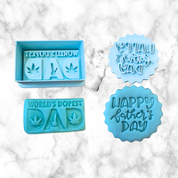 Father day cutters and stamp / fondant cutter