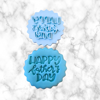 Father day cutters and stamp / fondant cutter