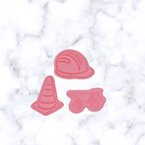 Construction Fondant / Cookie Cutter & stamp Set