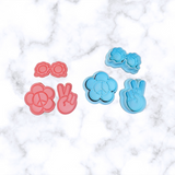 Mini Cookie Cutters and Fondant Cutters, 7-Piece Set, 1.75 inches Each, Food Grade Plastic, No Cake Tin Required