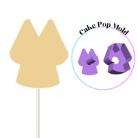 Graduation Gown cookie cutter and cake pop embosser 2IN  ONE