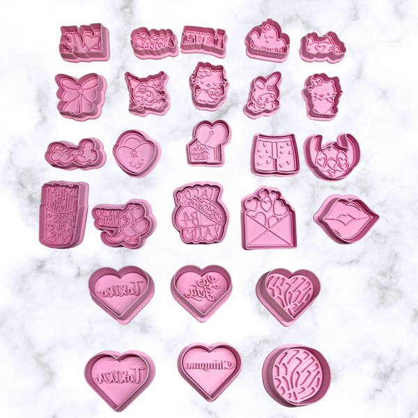 Valentine Complete Collection Mini Cookie Cutters and Embossers Set