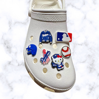 Baseball Shoe Charms 6pc set