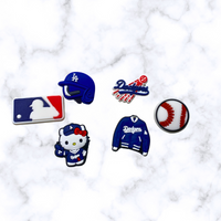 Baseball Shoe Charms 6pc set