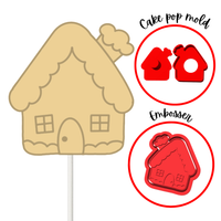 GingerBread House Christmas  Cake Pop