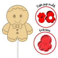 Gingerbread Man Christmas Cake Pop Mold